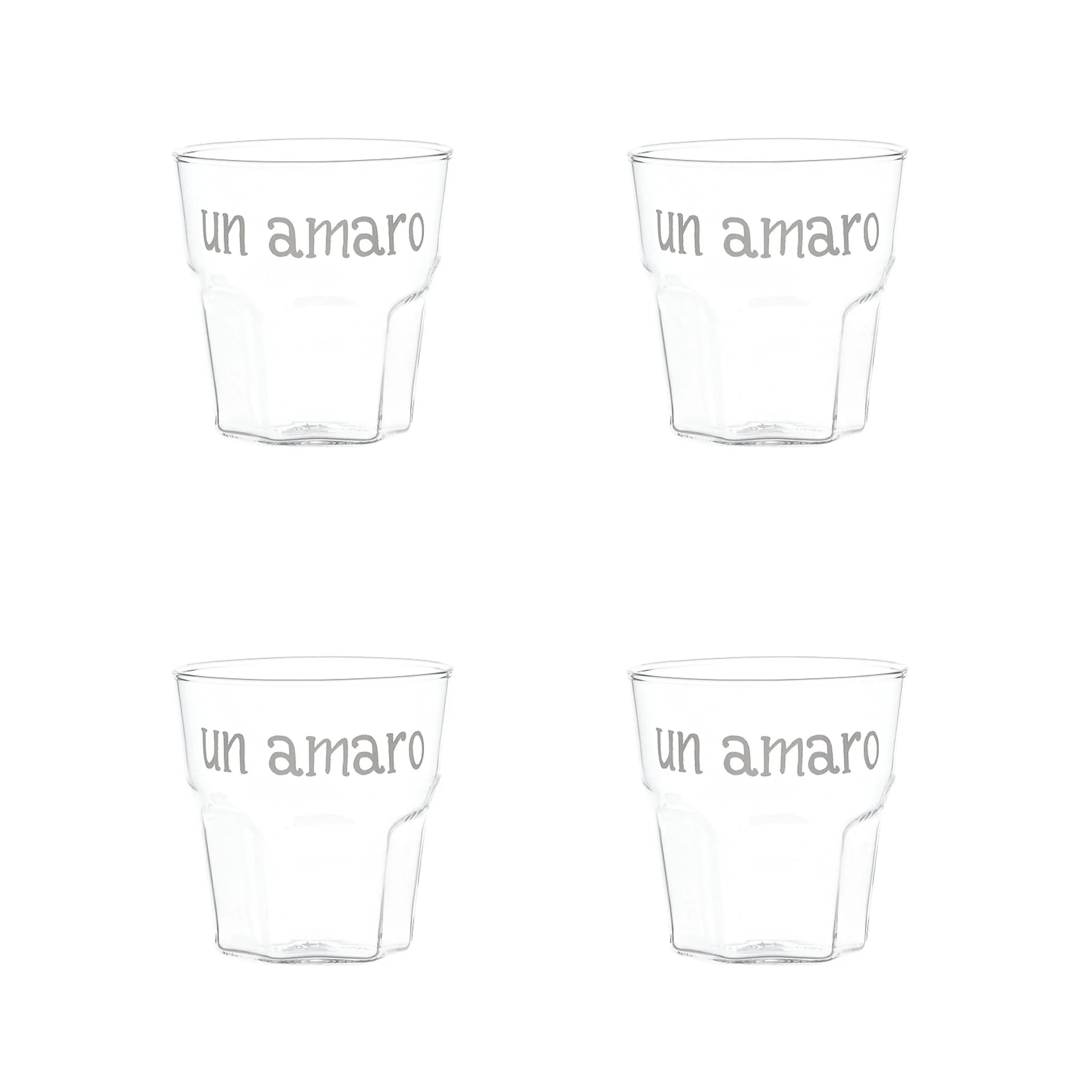 Set 4 bicchierini liquore Un Amaro