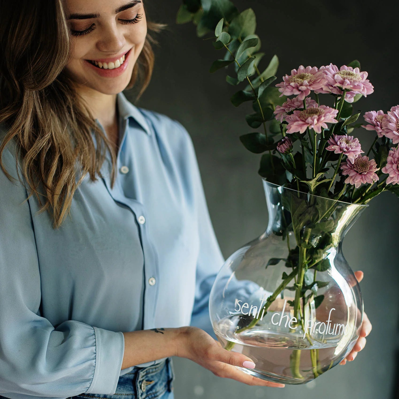 Vaso porta fiori Senti che profumo