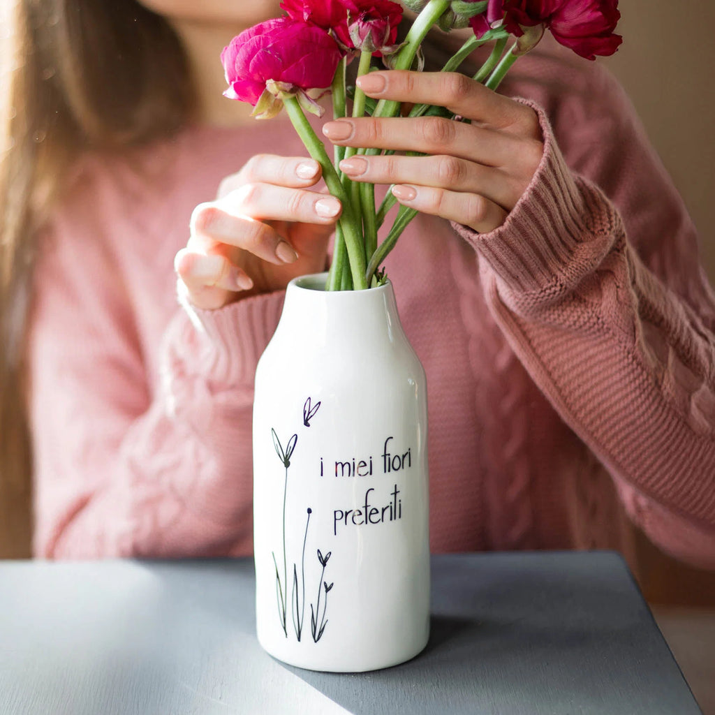 Vaso portafiori I miei fiori preferiti