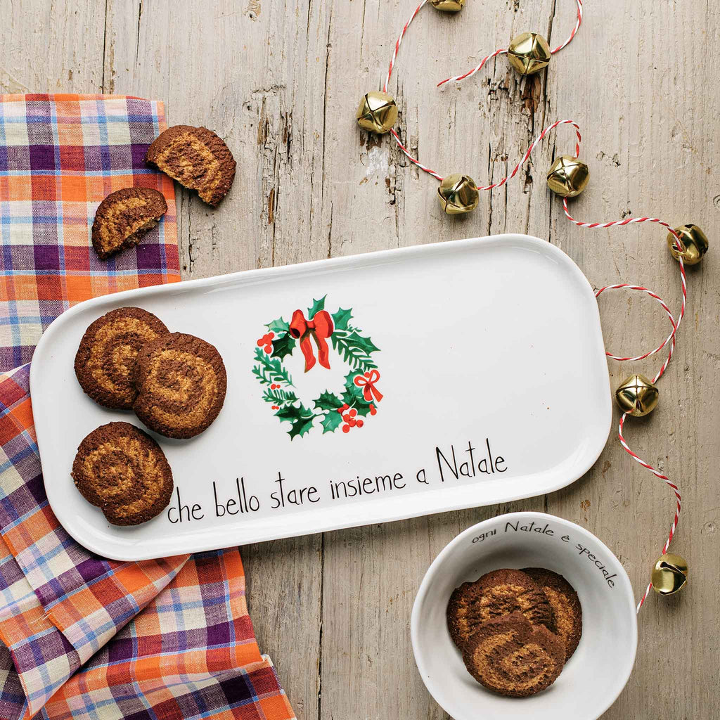Piatto lungo Che bello stare insieme a Natale